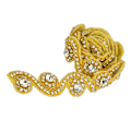 Miniatyrbilde 2 av 2: 1 Yard S/8 Formet Bryllupskrystall Trim Rhinestone Kjede Klær Håndarbeid DIY Dekorasjon (3