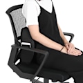 Miniatyrbillede 7 af 8: Sort Rygpude Rebound Memory Foam Pude Bilstol Ryglæn Sæde Hvilepude
