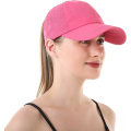 Miniatyrbild 6 av 7: Womens Criss Cross Ponytail Baseball Cap Adjustable High Messy Bun Ponycap Quick Drying Hat