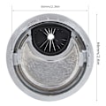 Miniatyrbillede 1 af 2: 5 stk. Alloy ABS Trådningshul Computer Desk Hul Tråd Grommet Dæksel (Hul Diameter 60mm)