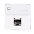 Miniatyrbilde 2 av 8: Nettverkskontaktmodul CAT6A RJ45 Fransk Adapter Skjermet ABS Tilbehør for Datamaskin