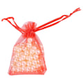 Miniatyrbillede 1 af 2: Premium Organza Bryllupsgavepose Dekoration Gavepose Sheer Tasker Pung 7*9cm (Rød)