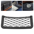 Miniatyrbillede 1 af 8: Universal Bil Net Opbevaringsarrangør Mobiltelefon Små Genstande Gadget Holder Auto Tilbehør Stor 7,5 x 3,1 x 0,4 tommer