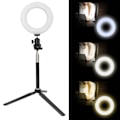 Miniatyrbillede 1 af 8: 6 Tommer Ringlys Dæmpbar LED Fyldlys med Stativ til Video Live Kamera Makeup