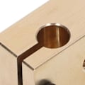Miniatyrbillede 4 af 8: 3D Printer Varmeblok Messing Høj Hårdhed Høj Temperaturbestandighed Præcis Udskiftningsvarmeblok til V6 Messing