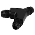 Miniatyrbillede 8 af 8: Kobling Union Fitting Splitter Sort Anodiseret Belægning Lækagesikker Y Adapter Universal til Brændstofslanger 6AN