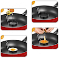 Miniatyrbild 7 av 7: Multifunktionella matlagningsaccessoarer, non-stick äggring i rostfritt stål, läckagesäkra äggringar, frukostsmörgåsformar för din stekplatta, perfekt runda ägg