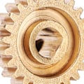 Pikkukuva 3 / 4: 4301-0006-0024 24 Hampainen Ratas Messinki 6mm D-Reikä MOD 0.8 Vaihteisto Teollinen Robotti Varaosat