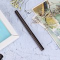 Miniatyrbillede 1 af 2: Dobbeltsidet Automatisk Roterende Øjenbrynpen med Øjenbrynpensel Makeupblyant 2# Lysebrun