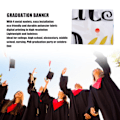 Pikkukuva 7 / 8: Graduation-banneri, noin 71x38 tuumaa, kestävä polyesterikankaasta, haalistumaton väri, 4 silmukkaa, Onnittelut valmistumisesta -banneri valmistujaisjuhliin 006