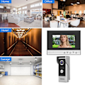 Miniatyrbilde 6 av 8: 7 tommers TFT Video Intercom Dørtelefon System Intelligent Tilgangsdørkamera 110-240VEU&nbsp;Plugg