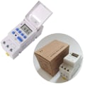Miniatyrbild 1 av 8: LCD Digital Timer Relä Programmerbar Mikrodatorklocka Digital Display Tidbrytare Relä 220V 16A