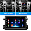 Pikkukuva 1 / 8: 7 tuuman auton stereot Android 12:lle, kosketusnäyttö, GPS-navigointi, langaton Bluetooth-radio, multimediasoitin, korvaava