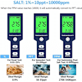 Miniatyrbild 3 av 5: Multiparameter Vattentestare för Hydroponisk Optimering, Digital PH-mätare Säkerställer Hög Noggrannhet i Dricksvattenhälsa och Poolunderhåll (16 i
