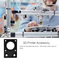 Miniatyrbilde 5 av 5: 42 Stepper Motor Mount Flat Bracket Aluminium Alloy Monterings Plate for 3D Printer Svart