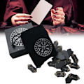 Miniatyrbillede 2 af 2: Tarotkort Nordiske Rune Træsæt Meditation Divination Rune Håndlavet Rune Sten Kort Sæt