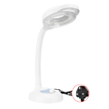 Miniatyrbillede 2 af 8: LED Tattoo Gulvlampe Neglekunst Lampe Justerbar Grader Forstørrelsesglas Koldt Lys EU Stik 220V