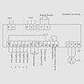 Miniatyrbild 8 av 8: Motor Variabel Frekvensomformare Digital Display Motor Frekvensomvandlare 3 Fas 380‑440V Ingång 0‑440V Utgång 0.75KW 2.5A