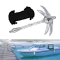 Miniatyrbillede 7 af 8: 3,2 kg Marine Anker med 20 m Tov Bærbar Foldbar Kulstofstål Galvaniseret til Båd Kajak