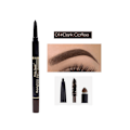 Miniatyrbillede 1 af 2: 3 i 1 Vandfast Øjenblyant & Øjenbrynpen Sort Brun Øjenmakeup Kosmetikværktøj 1#