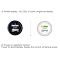 Miniatyrbild 7 av 8: Digital Batteriindikator Timräknare Multifunktionell Mätare IP65 Vattentät för Elbilar Vagnar Gräsklippare