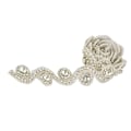 Miniatyrbillede 2 af 2: 1 Yard S/8 Formet Bryllupskrystal Trim Rhinestone Kæde Tøj Håndværk DIY Dekoration (1