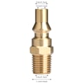 Miniatyrbild 1 av 2: 1/4'' NPT Propan Snabbkoppling Koppling Mässing Hanplugg Adapter för Husvagnsugn Bärbar Grill
