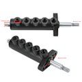 Miniatyrbillede 6 af 8: Dækbyttemaskine Fodpedal Pneumatisk Ventil 5-vejs Aluminium Legering 8mm Gevindstålstang Reparationsudstyr
