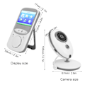Miniatyrbillede 6 af 8: 2,4G Digital Trådløs Babyalarm Sikkerhedskamera To-vejs Intercom Babyalarm 100‑240VEU Stikkontakt