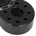 Miniatyrbilde 4 av 8: Flat Winch Shackle Mount 16000lb Last med Gummibeskyttelse i Aluminiumlegering Universal for UTV SUV Pickup Svart
