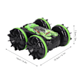Miniatyrbilde 6 av 8: 2,4 GHz Amfibisk Stunt RC Bil Vanntett Elektrisk Trådløs Amfibisk Fjernstyrt Bil Grønn
