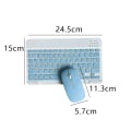 Miniatyrbilde 2 av 5: Oppladbar Bluetooth-tastatur og mus-kombinasjon for Android/iOS