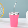 Miniatyrbilde 4 av 4: Rustfritt Stål Kopper for Barn med Lekkasjesikre Lopp, Sugerør & Silikonhylser, 355 ml, BPA-fri, Isolerte, for Kalde & Varme Drikker Style 1