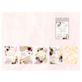 Miniatyrbild 6 av 8: Spet Blommig Scrapbook Papper Guldstämpling Utsökt Dekorativt DIY Journal Papper för Hantverk