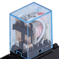 Miniatyrbilde 4 av 8: LY2NJ 8-pins elektromagnetiske strømsreléer med sokkelbaseindikatorlys for motorer Industrielle reléer 10AAC220V