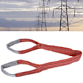 Miniatyrbillede 1 af 8: 5T Flade Løfteslynge Høj Styrke Bred PES Webbing Remme Kran Rigging Tilbehør 3 Meter