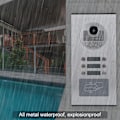 Miniatyrbillede 1 af 6: 5 Lejligheder 7in 1000TVL HD Videodørtelefon Intercom Dørklokke Ir cUT Kamera (UK 100V 240V)