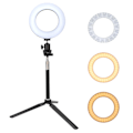 Miniatyrbillede 8 af 8: 6 Tommer Ringlys Dæmpbar LED Fyldlys med Stativ til Video Live Kamera Makeup