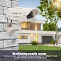 Miniatyrbild 7 av 7: Simulerad Övervakningskamera CCTV Attrapp Inomhus Utomhus Hög Simulering Övervakning med Lampa