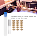 Miniatyrbillede 7 af 8: 15 stk. 0,02 tommer 3D-printer Messingdysser og 5 stk. 0,01 tommer Rustfrit Stål Dyse Rengøringsnåle
