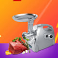Pikkukuva 4 / 8: 800W Kotitalouskäyttöön Sopiva Sähköinen Lihanmylly Maissipussi Teräksinen Mincer Maker 3 Terällä Hopea