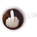 Miniatyrbild 2 av 8: Överraskning inuti, Keramisk Långfinger Mugg: En humoristisk tolkning av en klassisk kaffekopp