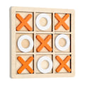 Miniatyrbild 1 av 6: Strategiskt Xo-pussel i trä, Tic Tac Toe-spel i trä förbättrar den logiska utvecklingen för barn, snabbtänkande utmaning för inomhus- och utomhuslek (14X14Cm)