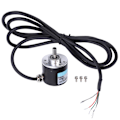 Miniatyrbillede 2 af 8: Encoder 5‑24V DC AB 2-Fase Inkremental Rotations Solid Shaft Encoder til Kontorautomatisering Engineering1024B