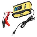 Miniatyrbillede 6 af 8: Intelligent Batterilader 12V/12A 24V/6A 7-trins Opladningspuls Reparation til Bil Båd Gul Sort EU Stik 100‑240V