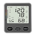 Miniatyrbild 2 av 8: Armbandsblodtrycksmätare Digital Display Hjärtfrekvens Puls Blodtrycksdetektor Vit