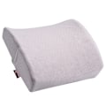 Miniatyrbillede 2 af 4: Fløjlsblød Rygpudestøtte med Memory Foam - Bilstol, Kontorstol, Hjem - Røgfarvet Grå