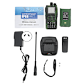 Pikkukuva 2 / 8: 1,4 tuuman näytöllinen langaton 2-suuntainen radio 10W kaksoiskaistainen UHF VHF IP68 vedenkestävä walkie talkie AC100‑240V AU-pistoke