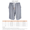 Miniatyrbillede 3 af 3: Mænds Sommer Shorts Elastisk Talje Snørelukning Over Knæ Længde Casual Shorts med Sidelommer Grå S