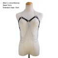 Miniatyrbild 2 av 6: Punk Layered Chest Chains Läder Body Chains Party Nattklubb Bo